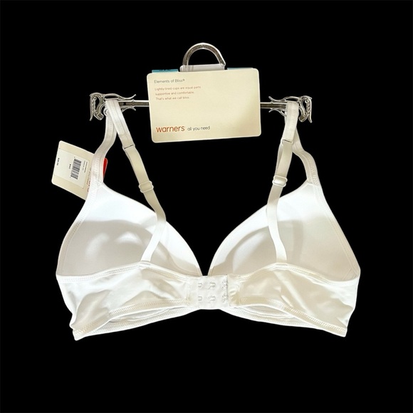White T-Shirt Bra Wireless Lightly Lined Size 34C NWT - Picture 3 of 7